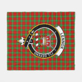 Couverture Polaire Clan Lennox (Lennox Kincaid) Tartan Plaid (Devant (Horizontal))