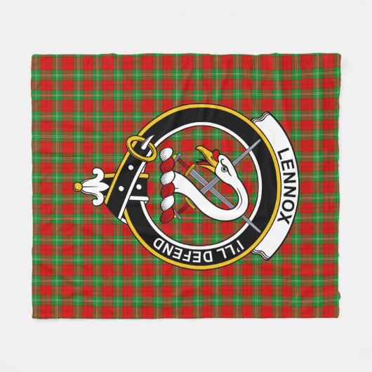 Couverture Polaire Clan Lennox Tartan Plaid (Devant (Horizontal))