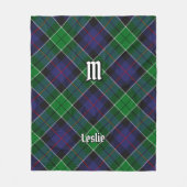 Couverture Polaire Clan Leslie Chasse Tartan (Devant)