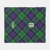 Couverture Polaire Clan Leslie Chasse Tartan (Devant (Horizontal))