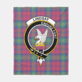 Couverture Polaire Clan Lindsay Ancienne Tartan Plaid (Devant)