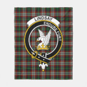 Couverture Polaire Clan Lindsay Chasse Tartan Plaid (Devant)