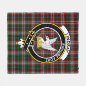 Couverture Polaire Clan Lindsay Chasse Tartan Plaid (Devant (Horizontal))