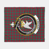 Couverture Polaire Clan Lindsay Tartan Plaid (Devant (Horizontal))
