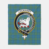 Couverture Polaire Clan Lockhart Ancien Tartan Plaid (Devant)