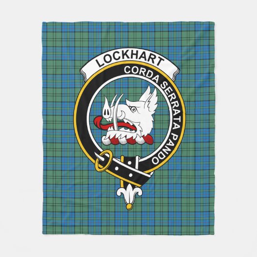 Couverture Polaire Clan Lockhart Ancien Tartan Plaid (Devant)