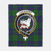 Couverture Polaire Clan Lockhart Tartan moderne Plaid (Devant)
