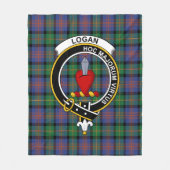 Couverture Polaire Clan Logan Ancienne Tartan Plaid (Devant)