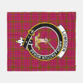 Couverture Polaire Clan Lumsden de Clova Tartan Plaid (Devant (Horizontal))