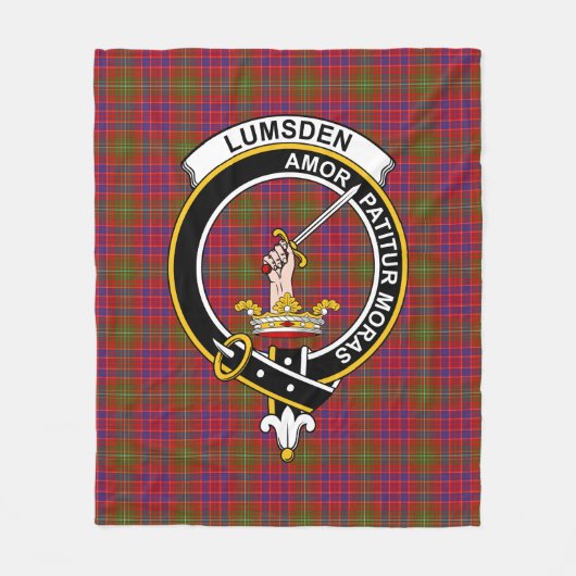 Couverture Polaire Clan Lumsden Tartan Plaid (Devant)