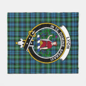 Couverture Polaire Clan Lyon Chasse Tartan Plaid (Devant (Horizontal))
