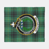 Couverture Polaire Clan MacArthur Ancient Tartan Plaid (Devant (Horizontal))