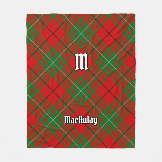 Couverture Polaire Clan MacAulay Tartan Fleece Blanket (Devant)