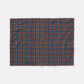 Couverture Polaire Clan MacBeth Tartan Blue and Red Plaid (Devant (Horizontal))
