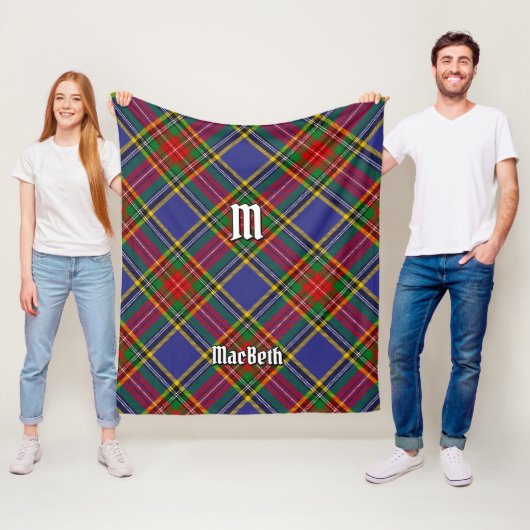 Couverture Polaire Clan MacBeth Tartan Fleece Blanket (En situation)