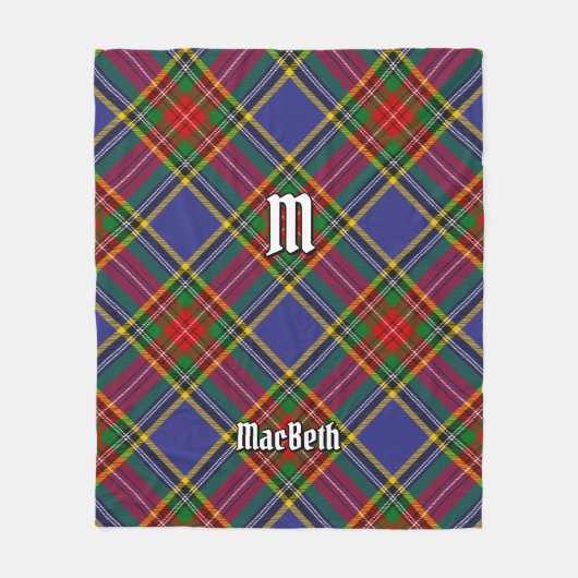 Couverture Polaire Clan MacBeth Tartan Fleece Blanket (Devant)