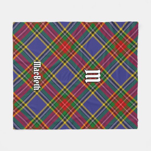 Couverture Polaire Clan MacBeth Tartan Fleece Blanket (Devant (Horizontal))