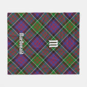 Couverture Polaire Clan MacDonald de Clanranald Tartan Fleece Blanket (Devant (Horizontal))