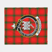 Couverture Polaire Clan MacDonald de Sleat Macdonalds de Ranald Tarta (Devant (Horizontal))