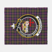 Couverture Polaire Clan MacDonald Macdonalds Modernes De Donald Tarta (Devant (Horizontal))
