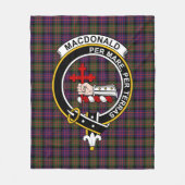 Couverture Polaire Clan MacDonald Macdonalds Modernes De Tartan Sleat (Devant)