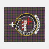 Couverture Polaire Clan MacDonald Macdonalds Modernes De Tartan Sleat (Devant (Horizontal))