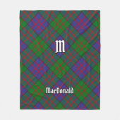 Couverture Polaire Clan MacDonald Tartan Fleece Blanket (Devant)