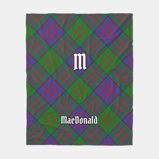 Couverture Polaire Clan MacDonald Tartan Fleece Blanket (Devant)