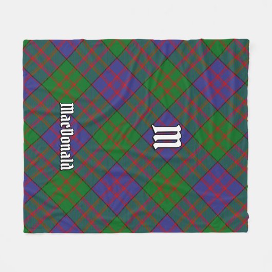 Couverture Polaire Clan MacDonald Tartan Fleece Blanket (Devant (Horizontal))