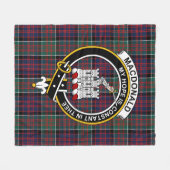 Couverture Polaire Clan Macdonalds De Ranald Tartan Plaid (Devant (Horizontal))