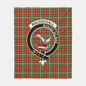 Couverture Polaire Clan MacDougall de Lochcarron Tartan Plaid (Devant)
