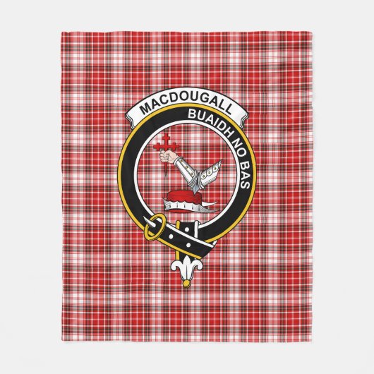 Couverture Polaire Clan MacDougall robe Tartan Plaid (Devant)