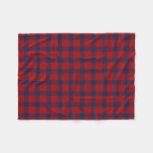 Couverture Polaire Clan MacDougall Tartan Scottish Red Plaid (Devant (Horizontal))
