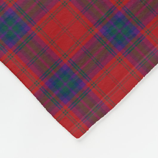 Couverture Polaire Clan MacDougall Tartan Scottish Red Plaid (Coin)