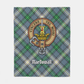 Couverture Polaire Clan MacDowall Crest sur Tartan (Devant)