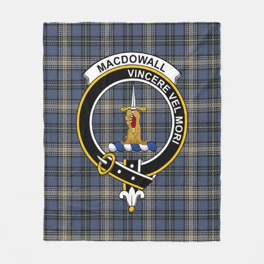 Couverture Polaire Clan MacDowall Light Tartan Plaid (Devant)