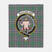 Couverture Polaire Clan MacFarlane à la recherche de Tartan moderne (Devant)