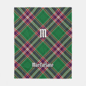 Couverture Polaire Clan MacFarlane Chasse moderne Tartan (Devant)