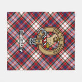 Couverture Polaire Clan MacFarlane Crest sur le tatan de robe (Devant (Horizontal))