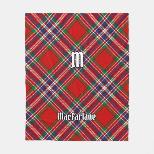 Couverture Polaire Clan MacFarlane Red Tartan (Devant)