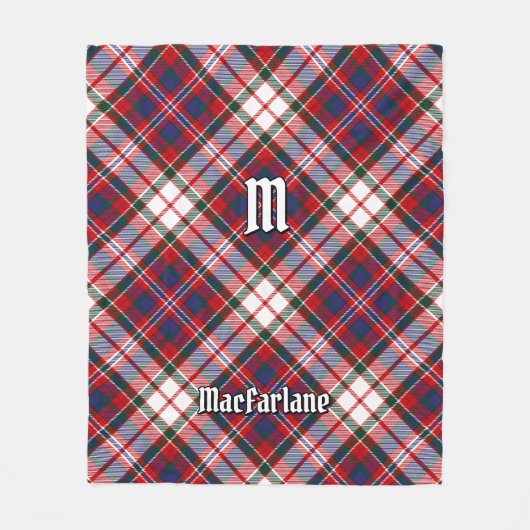 Couverture Polaire Clan MacFarlane robe Tartan (Devant)