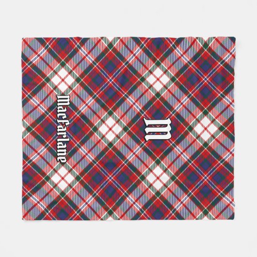 Couverture Polaire Clan MacFarlane robe Tartan (Devant (Horizontal))