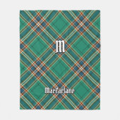 Couverture Polaire Clan MacFarlane Tartan de chasse antique (Devant)