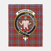 Couverture Polaire Clan MacFarlane Tartan Plaid (Devant)