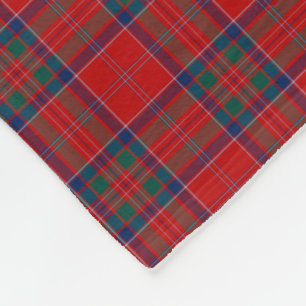 Couverture Polaire Clan MacGillivray Tartan Plaid rouge et bleu