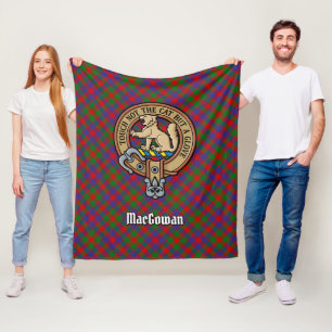 Couverture Polaire Clan MacGowan Crest sur Tartan