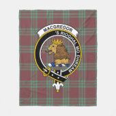Couverture Polaire Clan MacGregor Chasse Ancienne Tartan Plaid (Devant)