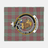 Couverture Polaire Clan MacGregor Chasse Ancienne Tartan Plaid (Devant (Horizontal))