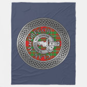 Couverture Polaire Clan MacGregor Crest et Tartan Knot (Devant)