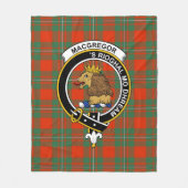 Couverture Polaire Clan MacGregor Plaid Tartan Ancien (Devant)